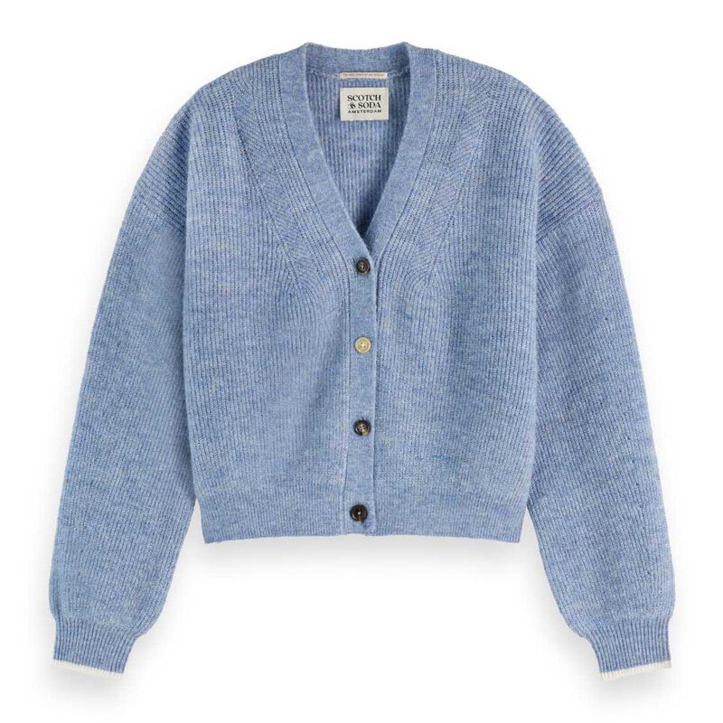 Scotch & Soda Fuzzy Relaxed Cardigan image number 2